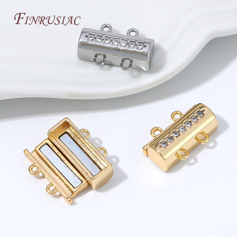 Gold Plated Jewelry - Fermoir magnétique pour collier, connecteur plaqué