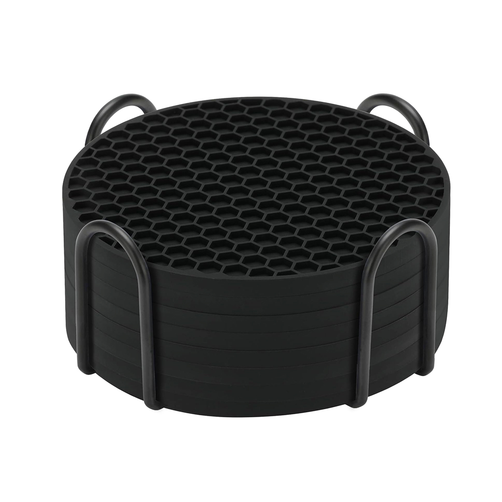 Marble Coaster Set - Ensemble de sous-verres en Silicone avec