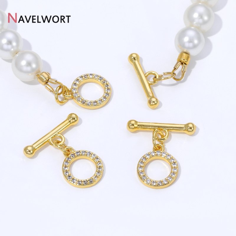 Gold Plated Jewelry - Connecteurs à fermoir OT en laiton