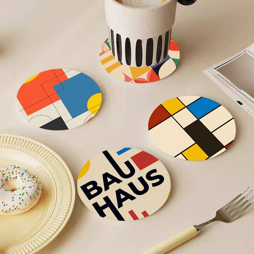 Sous-verres ronds en bois abst - Marble Coaster Set avis et prix
