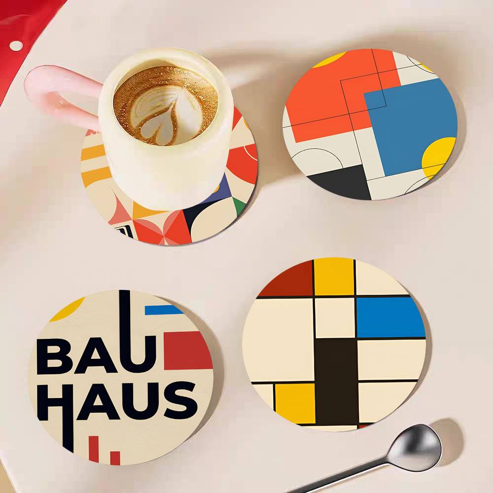 Sous-verres ronds en bois abst - Marble Coaster Set avis et prix