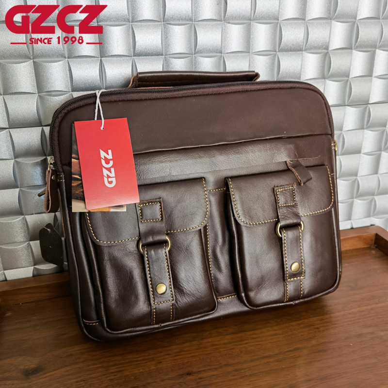 Sac à main pour homme GZCZ, sa - Leather Briefcase avis et prix