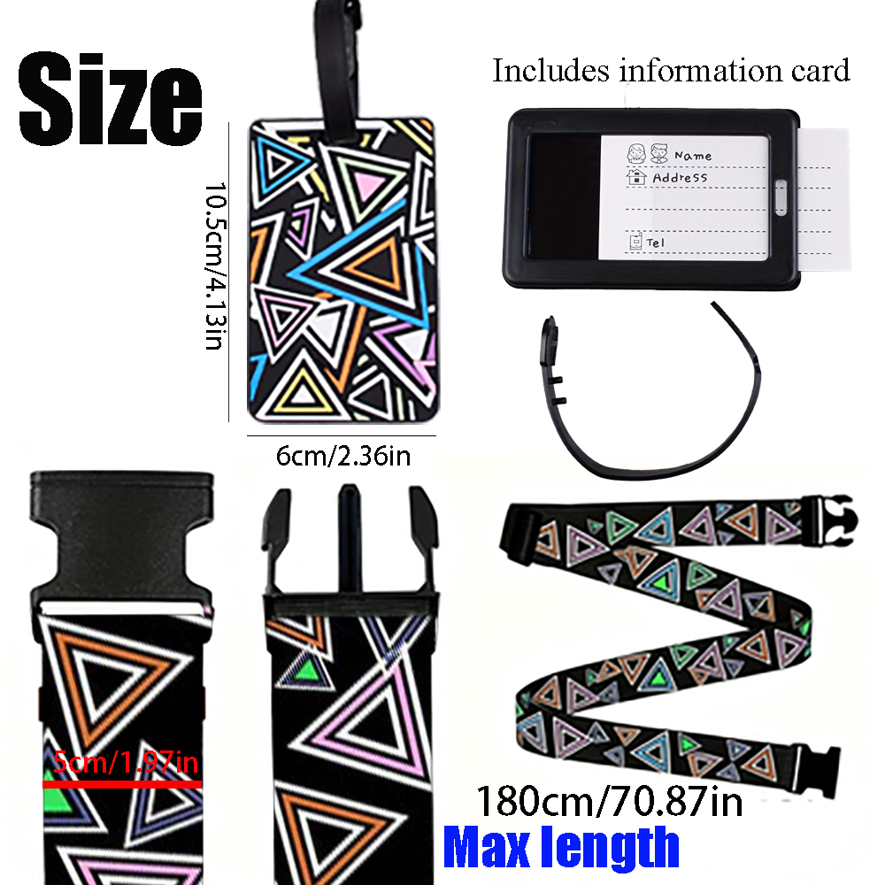 Ensemble de 2 sangles de bagag - Travel Luggage Set avis et prix