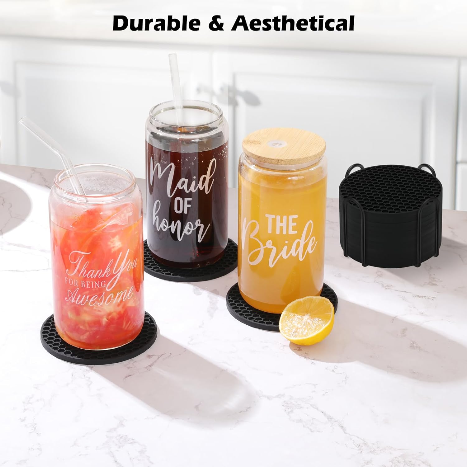 Ensemble de sous-verres en Sil - Marble Coaster Set avis et prix