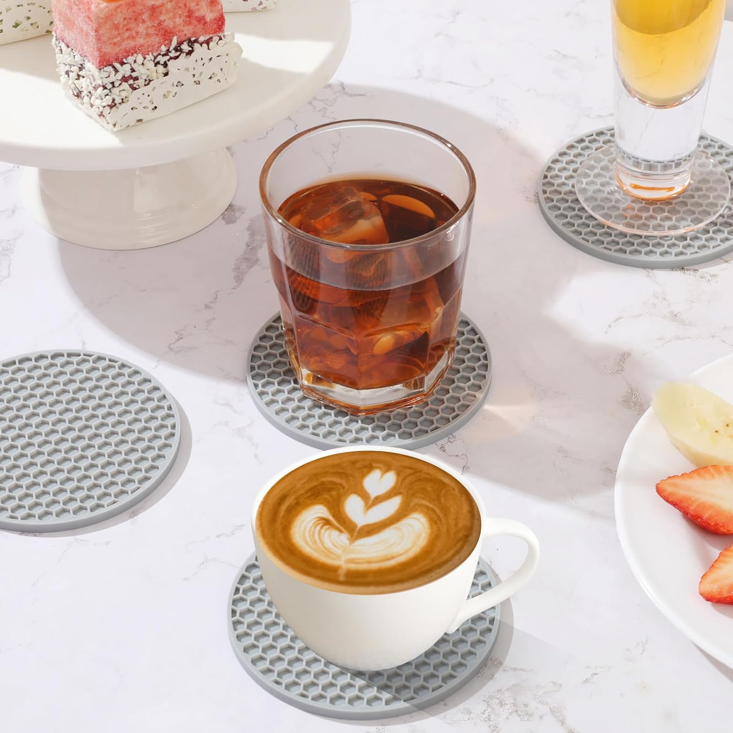 Ensemble de sous-verres en Sil - Marble Coaster Set avis et prix