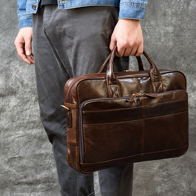 Sac à Main de Luxe en Cuir gro - Leather Briefcase avis et prix