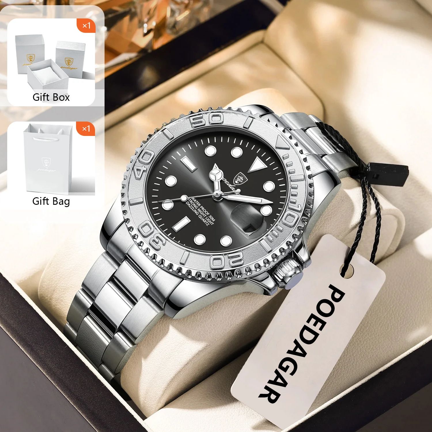 POEDAGAR montre de Sport à la  - Luxury Watch Men avis et prix