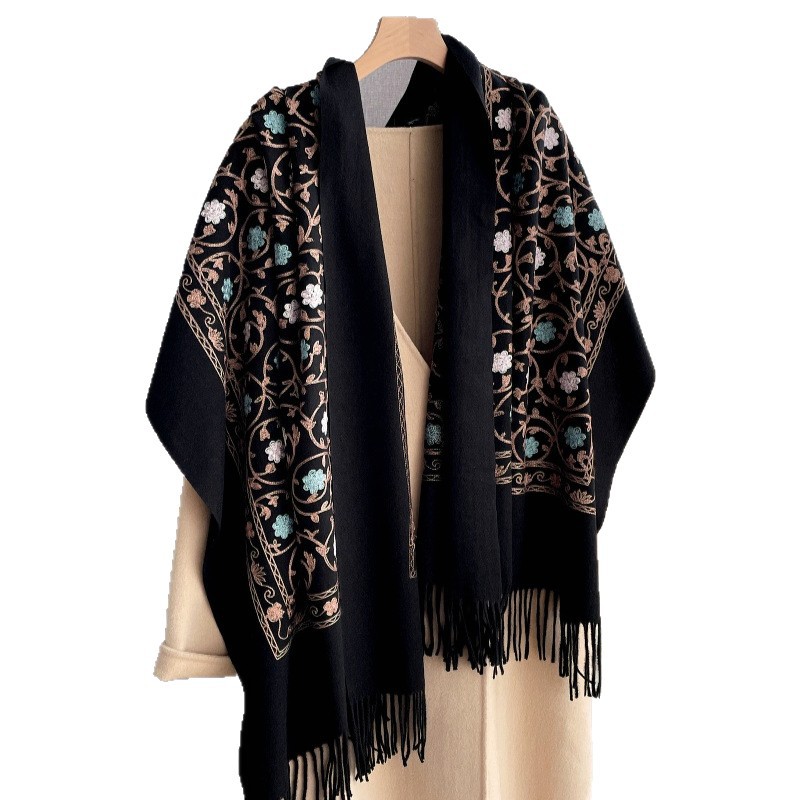 2025 nouvelle broderie cachemi - Cashmere Scarf avis et prix