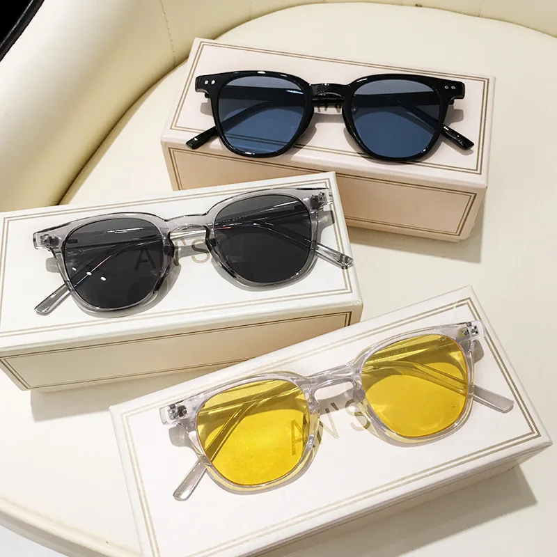 Lunettes de soleil carrées gri - Sunglasses Uv400 avis et prix