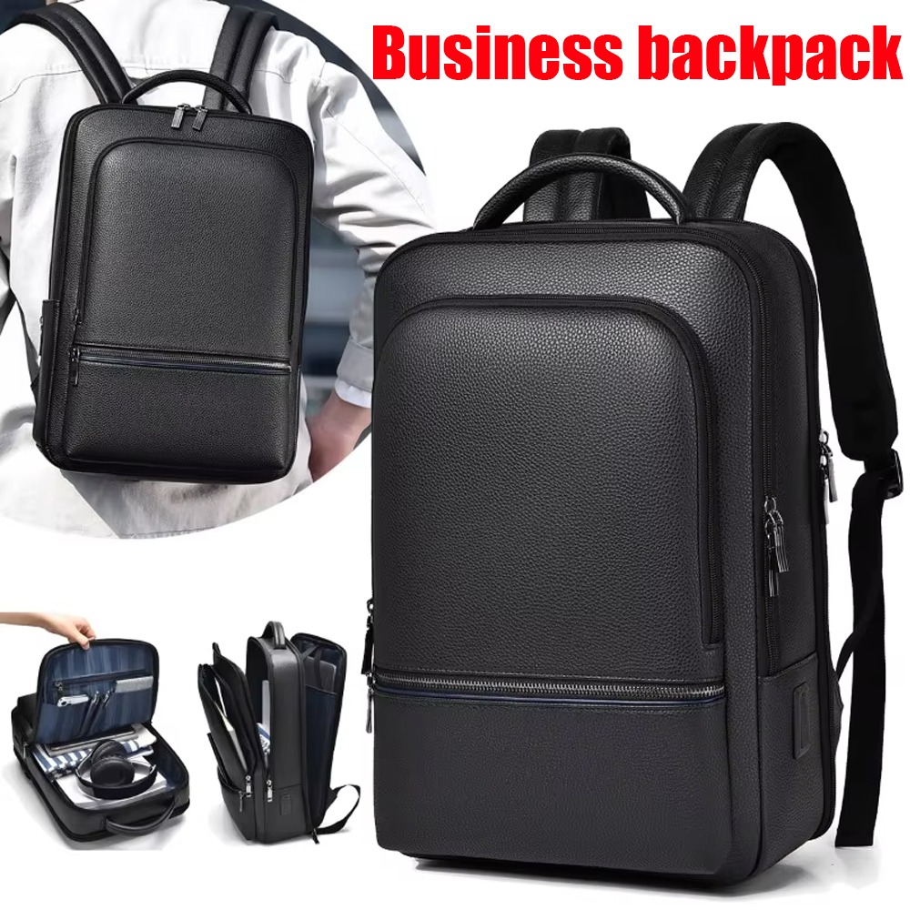 Sac à dos en cuir PU pour homm - Leather Briefcase avis et prix